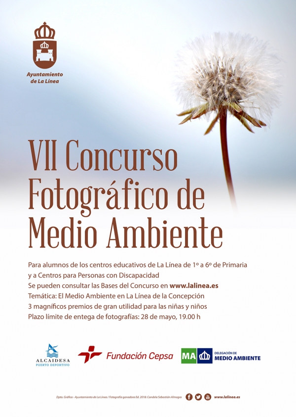 Los premios del VII Concurso de Fotografía de Medio Ambiente  de La Línea serán un portátil y dos cámaras de fotos, una de ellas acuática, a los tres primeros clasificados