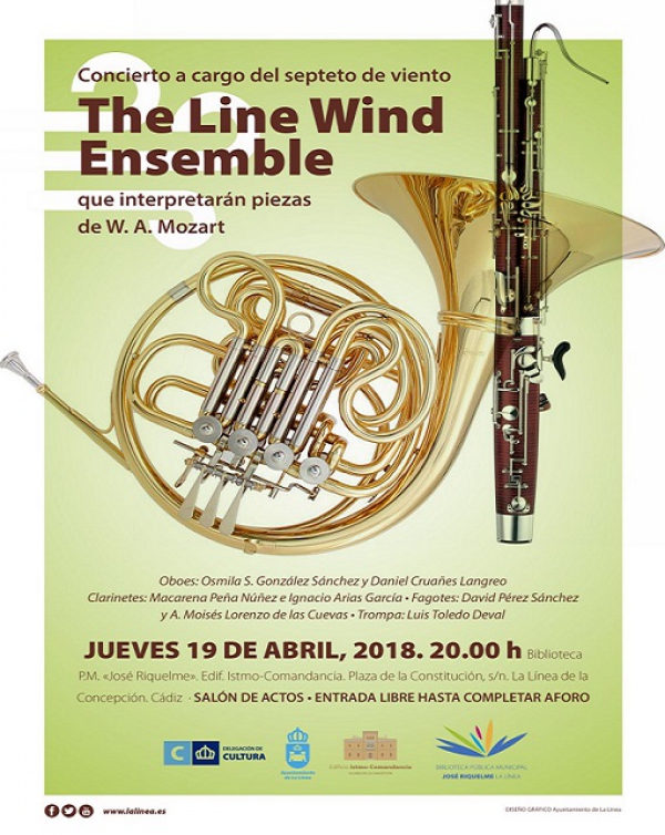 Mañana, concierto del septeto de viento “The Line Wind Ensemble”
