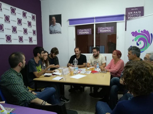 La dirección provincial de Podemos respalda el trabajo del círculo de Los Barrios