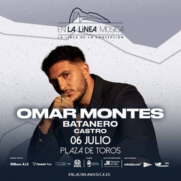 Omar Montes actuará el 6 de julio en la Plaza de toros dentro del ciclo En La Línea Música II