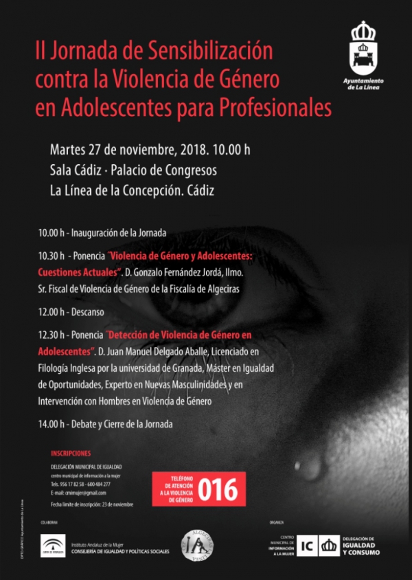 II Jornada de sensibilización contra la violencia de género en adolescentes para profesionales, mañana en el Palacio de Congresos