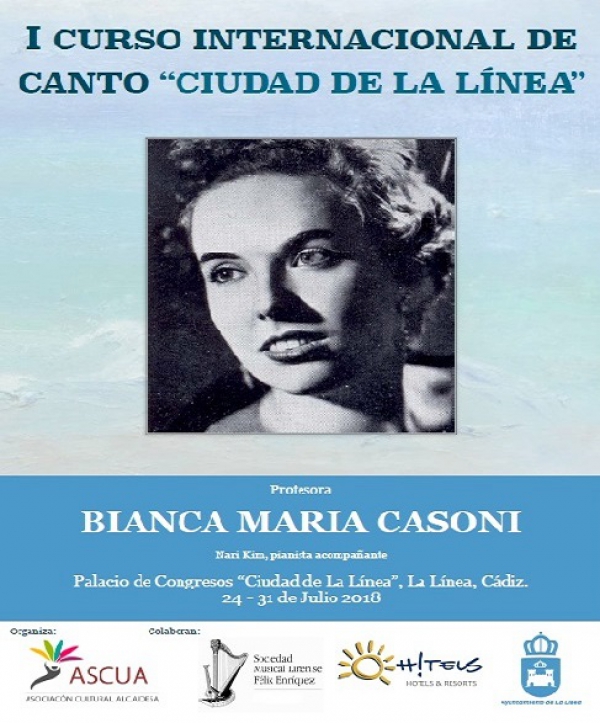 Presentado el I Curso Internacional de Canto Lírico “Ciudad de La Línea” que impartirá Bianca Maria Casoni del 24 al 31 de julio