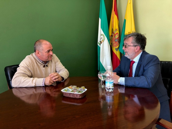 Romero recibe en Alcaldía al nuevo delegado en la comarca del Ministerio de Asuntos Exteriores