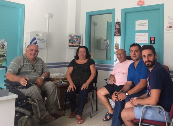 Puerto visita la asociación local de discapacitados físicos &#039;La Montera&#039;