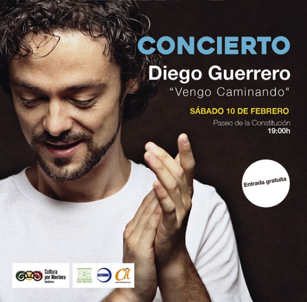 Diego Guerrero presentará su disco ‘Vengo Caminando’ en un concierto el próximo sábado 10  en el Paseo de la Constitución de Los Barrios