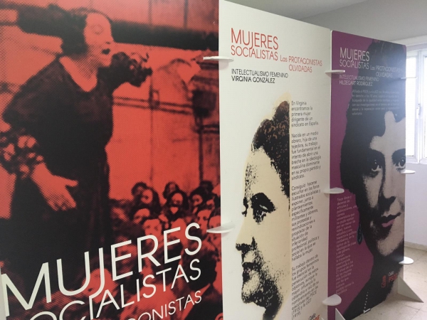 El PSOE expone en su sede la muestra &#039;Mujeres, las protagonistas olvidadas&#039; hasta el 9 de diciembre
