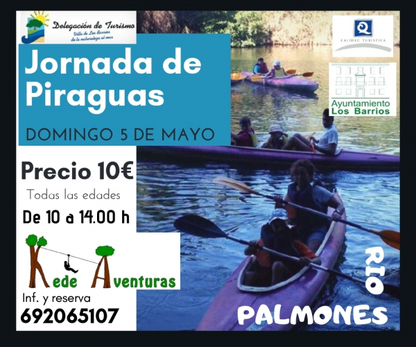 Jornada de piraguas, el domingo 5 de mayo en el río Palmones