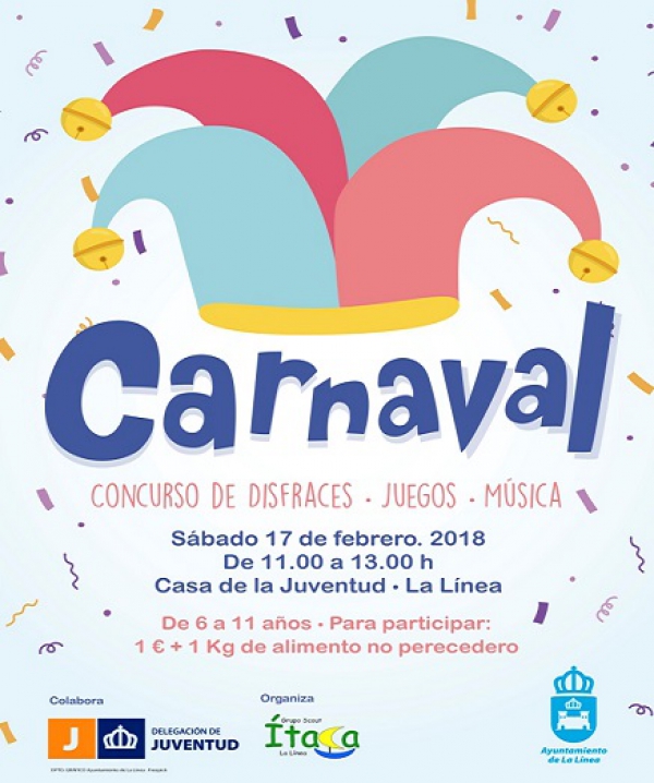 Este sábado, fiesta infantil de carnaval en la Casa de la Juventud de La Línea