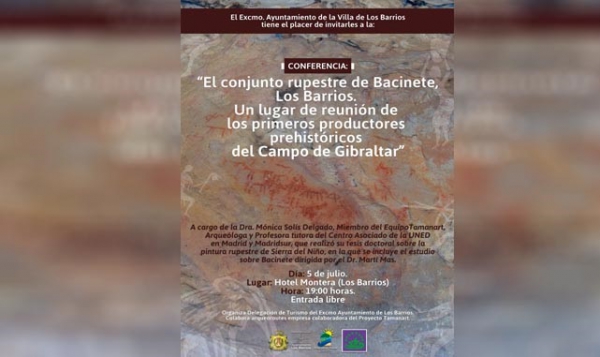 Turismo organiza una conferencia sobre el conjunto rupestre de Bacinete, el miércoles 5 de julio