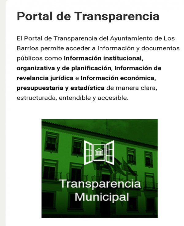 Ciudadanos Los Barrios denuncia la falta de transparencia del Ayuntamiento, que aún no ha publicado la liquidación de 2017
