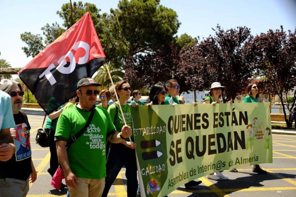 CGT Campo de Gibraltar apoyó la manifestación por la estabilidad de los interinos en Sevilla