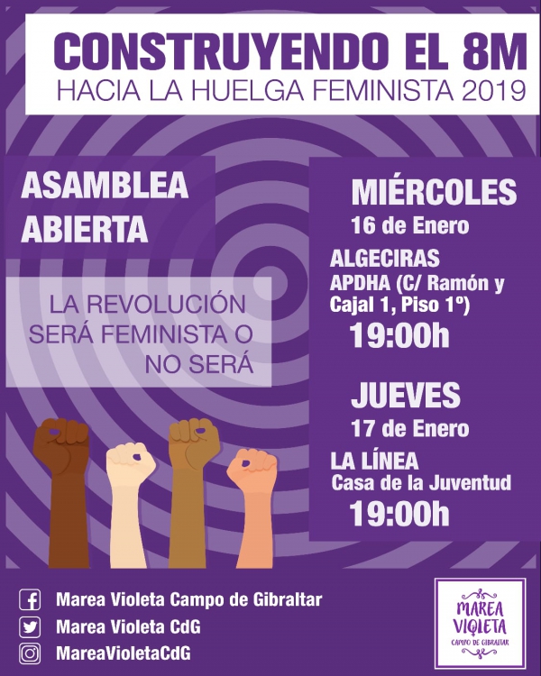 Marea Violeta hace un llamamiento a la comarca para construir la huelga feminista del próximo 8 de Marzo
