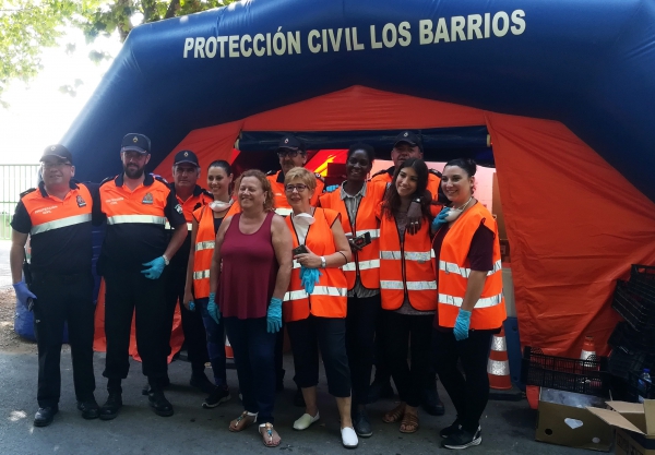 Nueve voluntarios de Protección Civil de Los Barrios realizan un curso de formación sobre incendios forestales