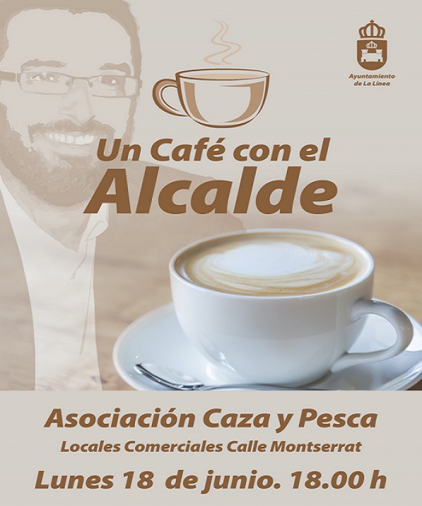 El lunes, 18 de junio, “Un café con el alcalde” en la sede de Caza y Pesca