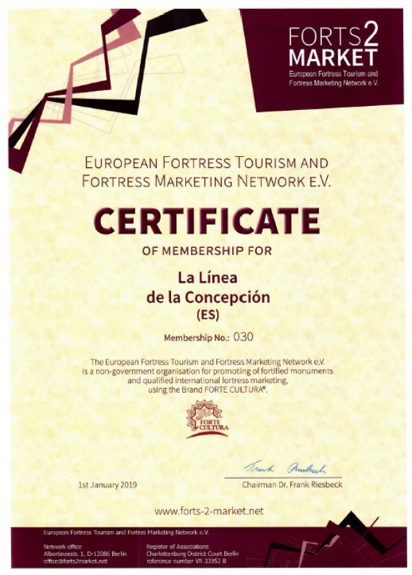 La Línea de la Concepción, pionera en el desarrollo del turismo cultural como  miembro de la Red de Turismo de Fortificaciones Europeas y Marketing de Fortificaciones