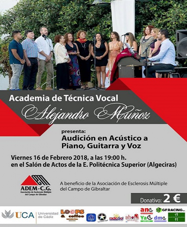 Nueva audición de la academia técnico vocal de Alejandro Muñoz a beneficio de Esclerosis Múltiple