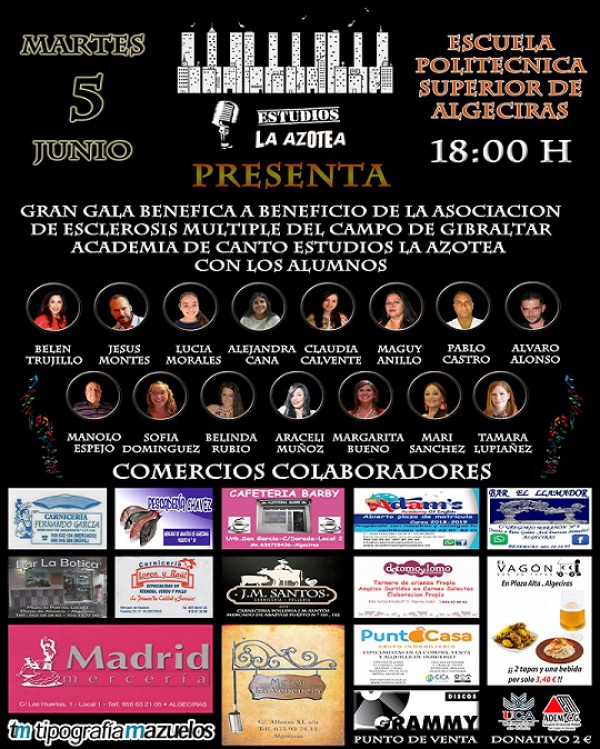 Estudios La Azotea, presenta una Gran Gala a beneficio de Esclerosis Múltiple mañana Martes