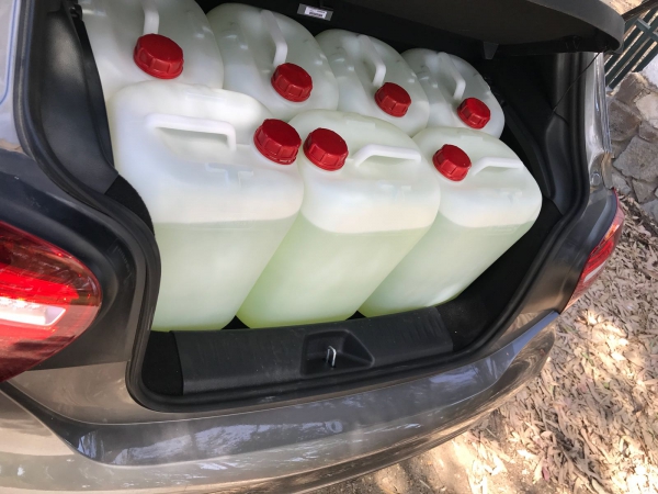 El GOAP interviene 240 litros de gasolina en Palmones destinados a abastecer a narcolanchas