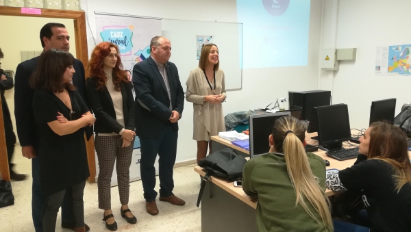 Romero y Carrera inauguran en Los Barrios el taller de emprendimiento cooperativo “Cádiz Rural Coopera”