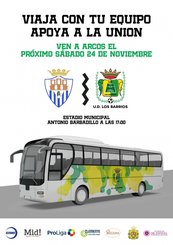 La Unión Deportiva pone un autobús para que la afición arrope al equipo en Arcos