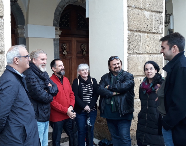 Joaquín Bellido presenta al equipo que le acompañará en la candidatura de Andalucía Por Sí por la provincia de Cádiz en las elecciones andaluzas