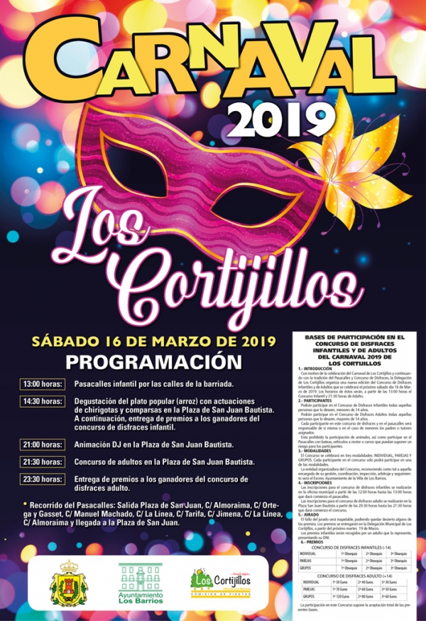 Los Cortijillos vivirá el sábado 16 de marzo su Carnaval