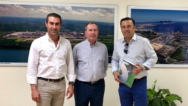 Los concejales David Gil y Pablo García afianzan las líneas de colaboración con Acerinox