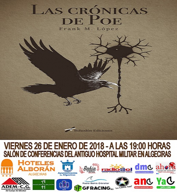 &quot;Las Crónicas de Poe&quot; del autor almeriense Frank M. López se presenta el viernes 26 en Algeciras