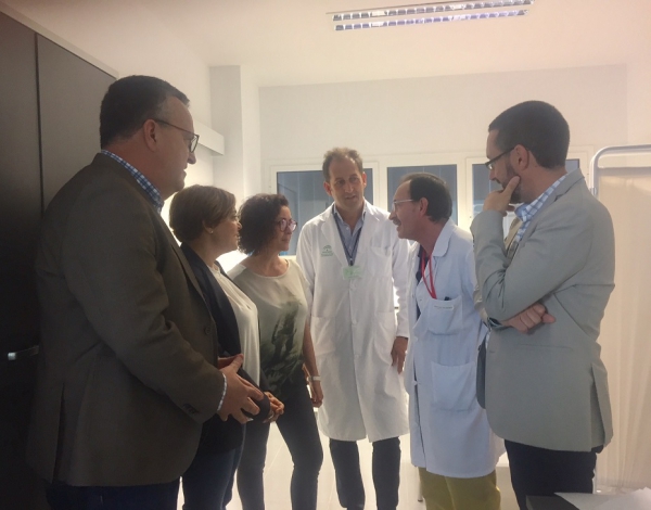 El alcalde acude junto a la viceconsejera de Salud a la apertura de la consulta de Hematología en el nuevo hospital