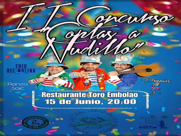 El II Concurso “Coplas a Nudillo” se celebrará el próximo 15 de junio en Los Barrios