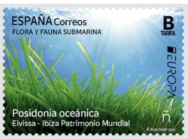 Correos participa en el concurso ‘El diseño filatélico más bonito de la serie ‘Europa 2024’’ con el sello dedicado a la posidonia oceánica